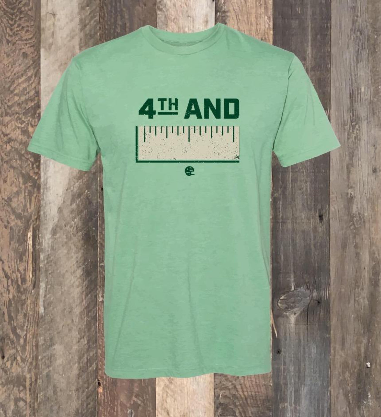 4th & Inches T-Shirt - Heather Green