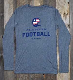Women's American Football Brand Long Sleeve Jersey - Heather Grey