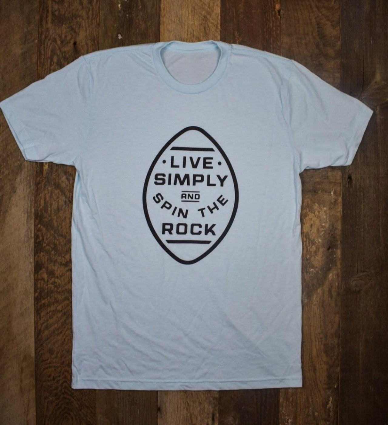 Live Simply Tee - Light Blue