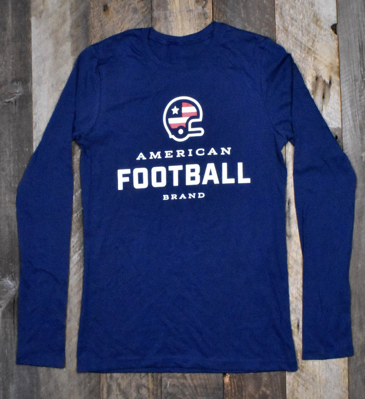 Women's American Football Brand Long Sleeve Jersey - Navy